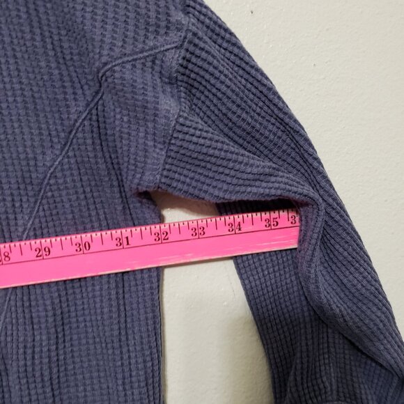 Soft Surroundings Waffle Button Down Long Sleeve - Picture 3 of 10